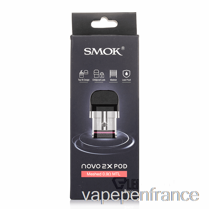 Smok Novo 2x Dosettes De Remplacement Stylo Vape à Dosettes Mtl Maillées De 0,6 Ohm